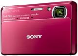 Sony DSC-TX7R Digitalkamera (10 Megapixel Exmor R Sensor, 25mm Carl Zeiss Vario Tessar Weitwinkelobjektiv mit innenliegendem 4fach optischem Zoom, 8,9 cm (3,5 Zoll)Touchscreen LCD, Full HD Video) rot - 