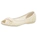 Report Women's Cassie Peep Toe Flat,Natural,7 M