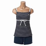 <strong>ラコステ</strong>（水着）（LACOSTE） 水着（リップルボーダーワイヤービキニ・4点セット） レディス