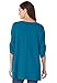 Woman Within Women's Plus Size Perfect Roll-Tab-Sleeve Notch-Neck Tunic