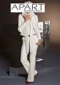 VON APART SPORTIVER PIKEE DAMEN-ANZUG WEISS 20/40