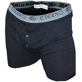 NEW Mens Eterno Italy Boxer Briefs - Colour Charcoal - With Button (3XL)