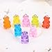 20 pcs Resin gummy bear candy necklace charms cute keychain pendant necklace pendant for DIY decoration