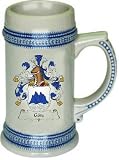 Gotz Family Crest Stein / Coat of Arms beer mug