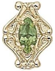 14 Karat Gold Peridot Slide GS200-PD
