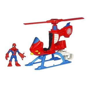 Playskool Super Hero Adventure Helicopter W/ Spider-Man Playskool Super Hero Adventure Helicopter W/ Spider-Man