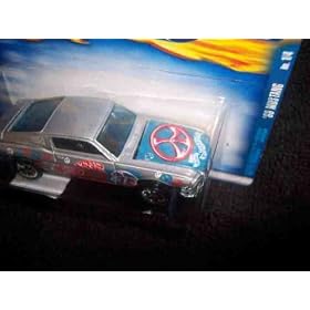 Hippie Mobiles Series #1 1968 Mustang Gray Peace Signs #2001-89 Collectible Collector Car Mattel... by 