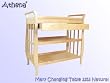 Mary Changing Table In Natural Finish By AFG Baby Furniture