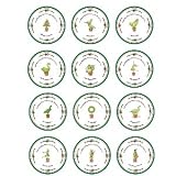 DAYS OF CHRISTMAS DESSERT PLATES - DAYS OF CHRISTMAS DESSERT PLATES, SET OF 12