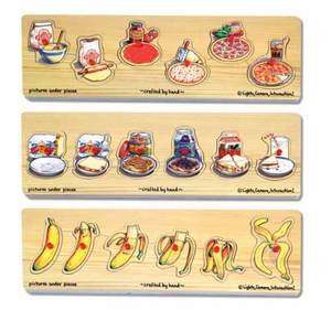 Childrens Toyshop  Toys : Progression Wooden Peg Puzzle Set by Melissa and Doug