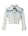 Cropped Denim Jacket Crafted Cropped Denim Jacket - Light blue - Womens - 14