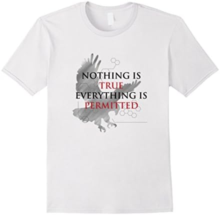 Men's Nothing Is True Everything Is Permitted Assassin Shirt 3XL White
