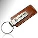 Dodge Brown Leather Key Chain
