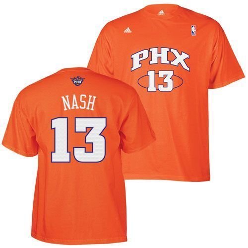Phoenix Suns Steve Nash Orange Adidas T Shirt (XXl)