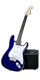 Fender Starcaster Strat Pack Electric Guitar with Amp and Accessories - Midnight Blue