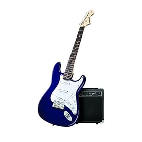 Fender Starcaster Strat Pack Electric Guitar with Amp and Accessories - Midnight Blue