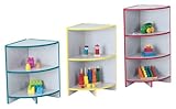 Kydzcurves - Corner - 35" High - Red - School & Play Furniture