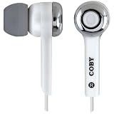 Coby Isolation Earphones with Volume Control (CVE91WHT)