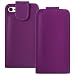 Purple Leather Flip Case Xylo-Cover for the Apple iPhone 4 /4G Mobile Phone.