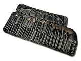 Beautify - Kit Pinceau Brosse Cosmétique Maquillage avec pochette imitation cuir 24 pièces
