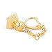 Fengshui Bejeweled Earth Stupa Amulet Keychain Charm Hanging-Protection + Free Red String Bracelet W1130