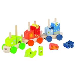 Educo Fantasia Stacking Block Train by Hape International