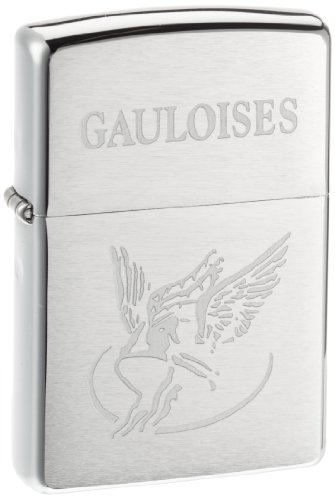 Zippo 1100041 Zippo Gauloises Grave - Chrome brushed Preisvergleich