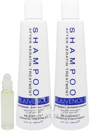 Rejuvenol After Keratin Treatment Shampoo 10oz "Pack of 2" (w/ Roll-on Body Oil)