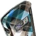 Snap On Hard Phone Cover LG enV Touch VX11000 Verizon Blue Diagonal Plaid Protector Case
