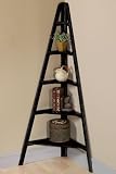 Torrence Crnr Ladder Bookcase 64hx30w Black