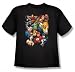 Search : Justice League - The League's All Here Youth T-Shirt In Black