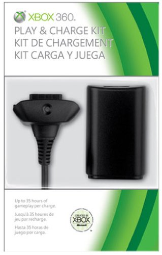Play and Charge Kit – Black (Xbox 360)