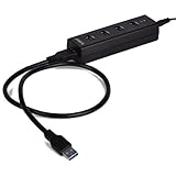 ORICO WXPH4 Portable 4 Port USB3.0 HUB with VL812 Controller (ORICO H4013-U3-BK)