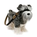 Fuzzy Nation Miniature Schnauzer Dog Handbag-Bags with a Bite Puppy Purse Edition
