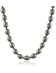 Sterling Silver 12mm Shell Pearl Baroque Necklace, 18"