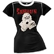 Samhain - Death Card Juniors Ringer T-Shirt