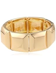 Kenneth Cole New York "Jet" Faceted Square Stretch Bracelet, 7.5"