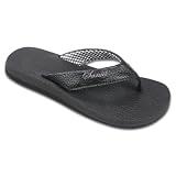 Sanuk Women's Yoga Mat Thong,Ebony,6 M US