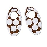 Sugarbooger Children's Closet Dividers, Big Dots Chocolate Brown