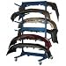 Stock Racks - Double Sided Stock Rack 45"Wx42"Dx91"H Mobile 6 Level Avalanche Blue