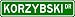 KORZYBSKI Street Sign ~ Personalized Family Lastname Sign ~ Gameroom, Basement, Garag...