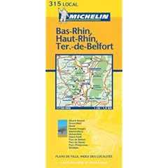 Bas-Rhin/Haut-Rhin/Ter.Belfort 2003 (Michelin Local Maps)