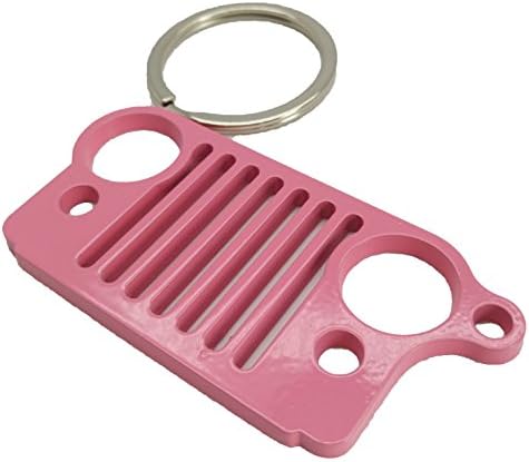 Jeep Car Key Chain Pendant Pink For Women, Hand Bag Wallet Purse Key Ring Stainless Steel-Wallet Keychain Cute Keychain Decoration Clip Key Ring Organizer Perfect Package(Pink Series)