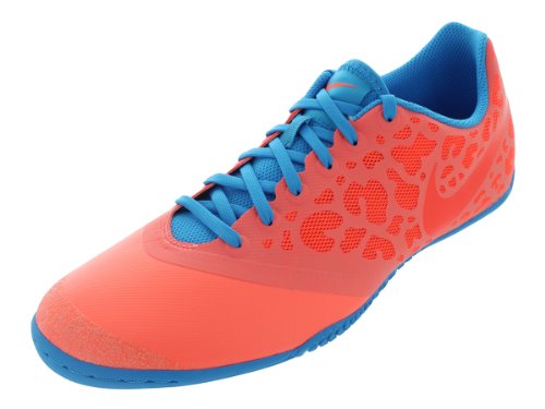 Nike Men's NIKE ELASTICO PRO II INDOOR SOCCER SHOES 8 Men US (BRIGHT MANGO/TTL CRIMSON/BL GLW) On Sale