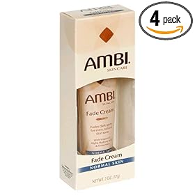 Ambi Skincare Fade Cream, Normal Skin, 2-Ounce Tubes (Pack of 4)