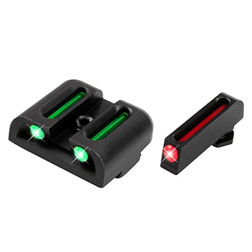 Truglo Fiber Optic Handgun Sight Set - Glock Low Red/Green
