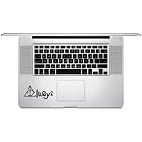 Harry Potter Deathly Hallows Always 5.5" Black Vinyl Decal - Luna Graphic Designs