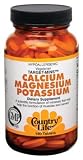 Country Life - Calcium Magnesium Potassium, 180 tablets