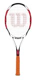 Wilson Tennisracket K Six-One Tour 90sq 2 Stück unbesaitet, Unisex, weiß/rot/schwarz