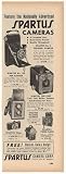 1949 Spartus Folding Box Full-Vue Camera Trade Print Ad